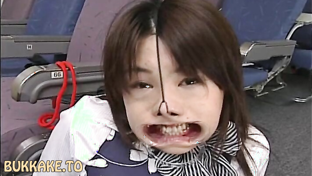 Milky Cat - 14 Bukkake Stewardess With Nose Hook