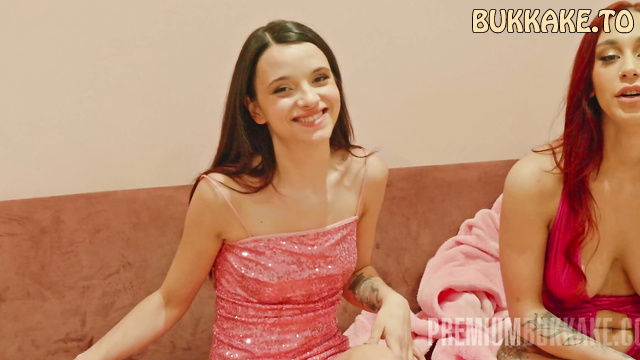 Premiumbukkake - Alexandra and Her Best Friend Ohana Petite with Mouthfuls of Cum