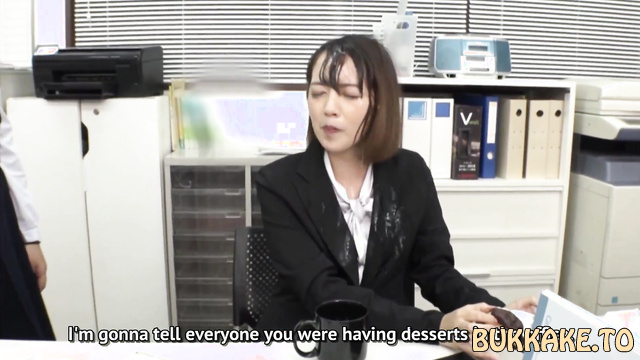 Teacher Misaki Kanna Keeps Working with Cum Dripping from Her Face