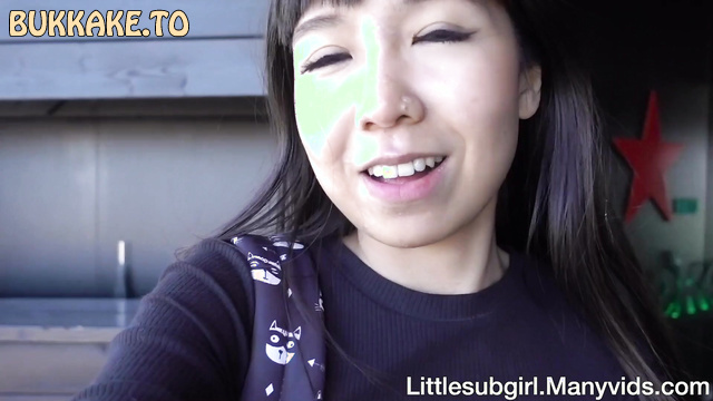 Littlesubgirl Tia - Asian Slut Restaurant Facial And Nude Walk