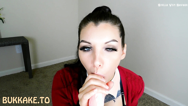 Stella Von Savage - Miss Rogers Sensual Blowjob For Neighbor POV