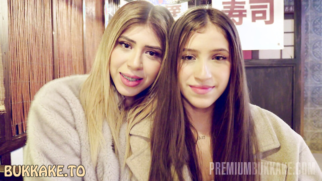 Premium Bukkake - Two Cute Girls Swallow a Jar of Sperm On Interview