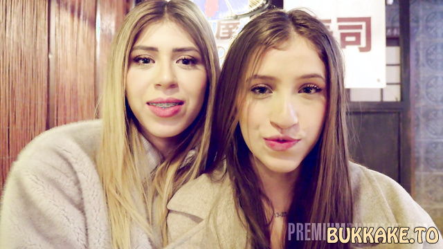 Premium Bukkake - Two Cute Girls Swallow a Jar of Sperm On Interview