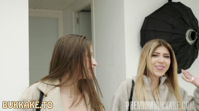 Premium Bukkake - Petite Girls Molly With Sofia Smithx Swallow Cum Before Say Goodbye