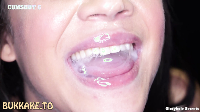 Gloryhole Secrets - Petite Kiki Cali 1st Visit: Making Big Bulls Cumshot In Her Mouth