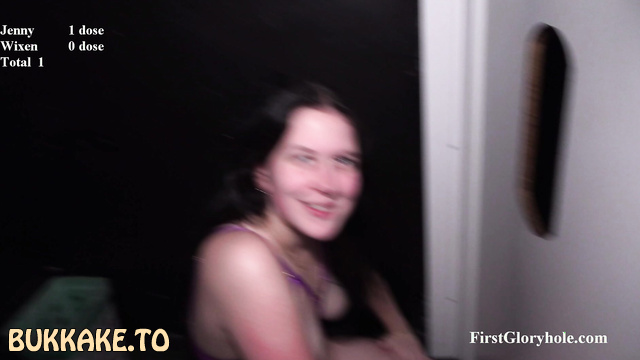 Firstgloryhole - Two Young Cute Princess Sucking Strangers Cocks In Gloryhole
