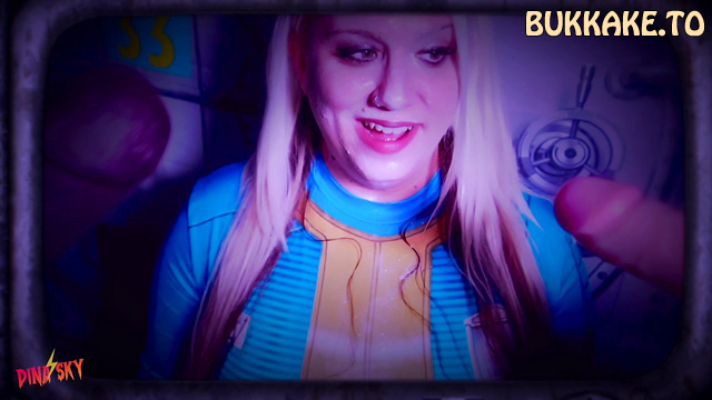 Fetish Dina - Messy Dina Sky Fallout Vault Girl Collecting Cum Of All Dildo's