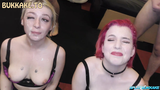 Splatbukkake - Huge Explosions Of Cumshots: Pornstars Covered In Sperm Compilation